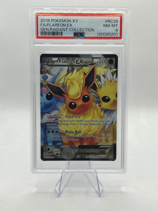 Flareon GX PSA 8 - Generations Radiant Collection 2016