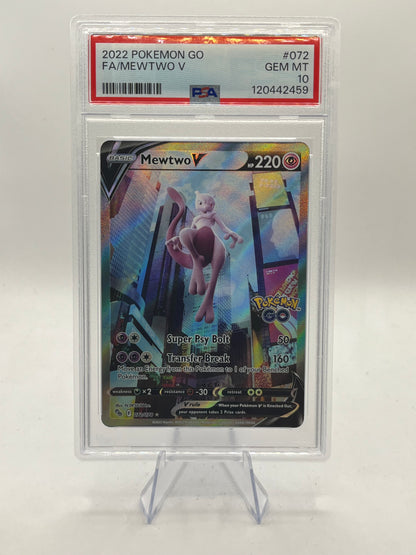 Mewtwo Alt Art PSA 10 - Pokemon Go 2022