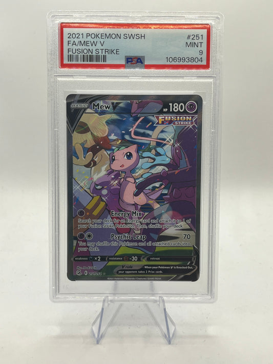 Mew V Alt Art PSA 9 - Fusion Strike 2021