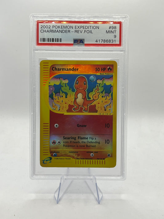 Charmander Reverse Holo PSA 9 - Expedition 2002