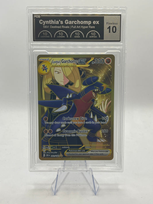 Cynthia's Garchomp ex Hyper Rare PCG 10 Flawless - Destined Rivals 2025
