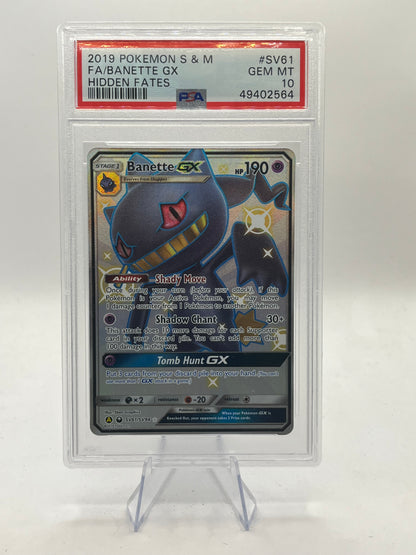 Banette Full Art Shiny PSA 10 - Hidden Fates 2019
