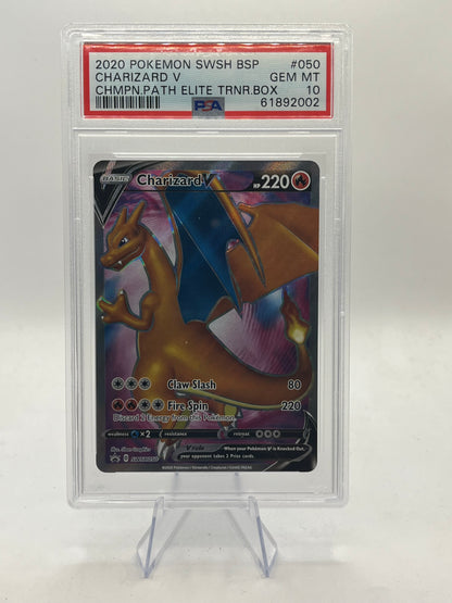 Charizard V Full Art PSA 10 - Champions Path 2020