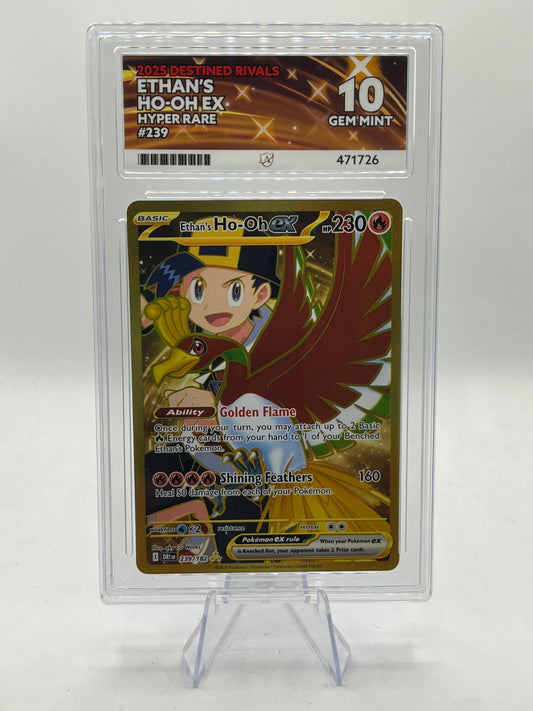 Ethan's Ho-oh ex Hyper Rare ACE 10 - Destined Rivals 2025