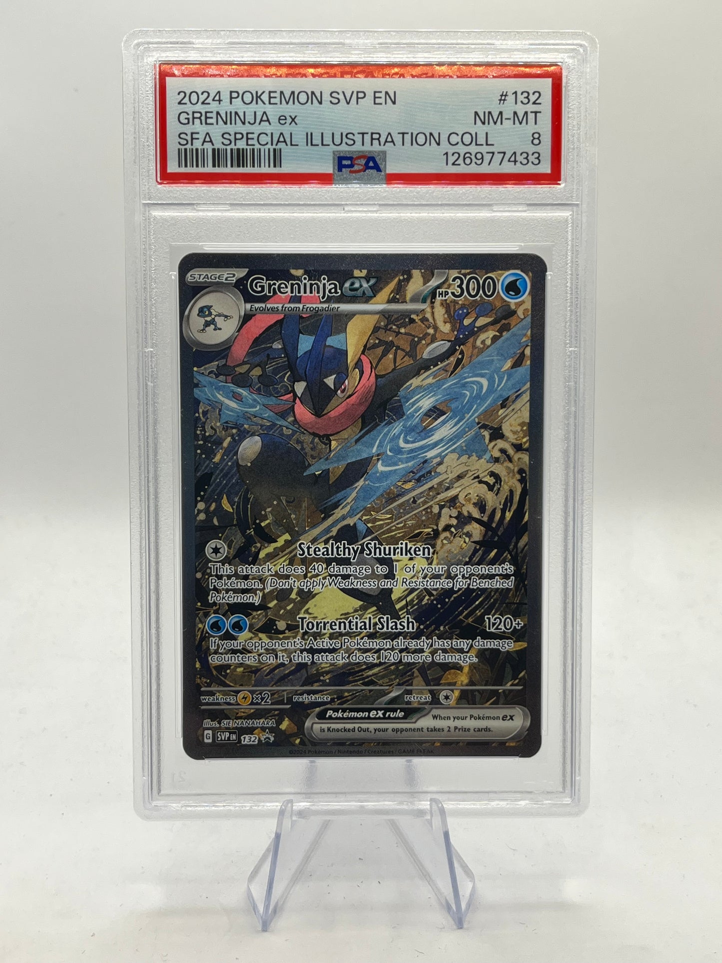 Greninja ex SIR PSA 8 - Shrouded Fable Promo 2024