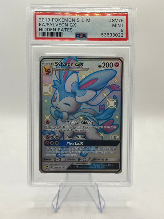 Sylveon GX Full Art Shiny PSA 9 - Hidden Fates 2019