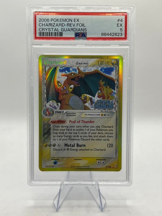 Charizard Delta Species Reverse Holo PSA 5 - Crystal Guardians 2006