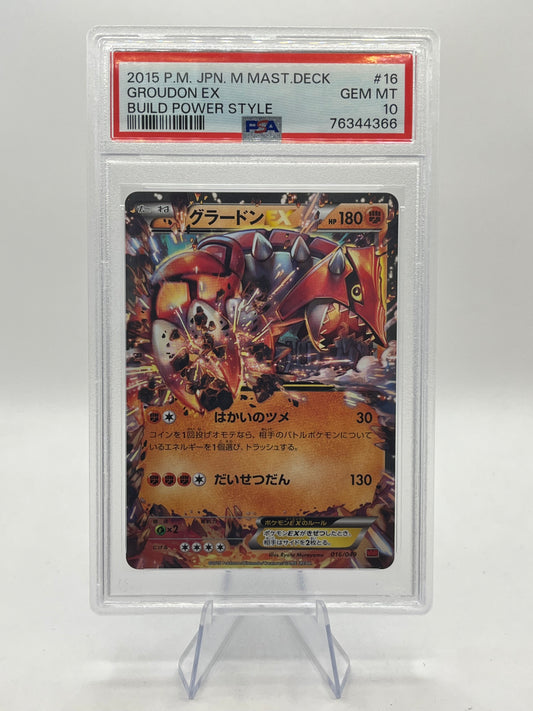 Groudon EX PSA 10 - Build Power Style Deck 2015