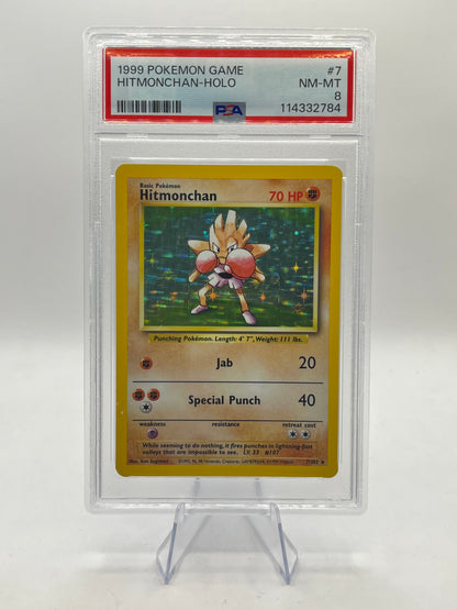 Hitmonchan Holo PSA 8 - Pokemon Base Set 1999
