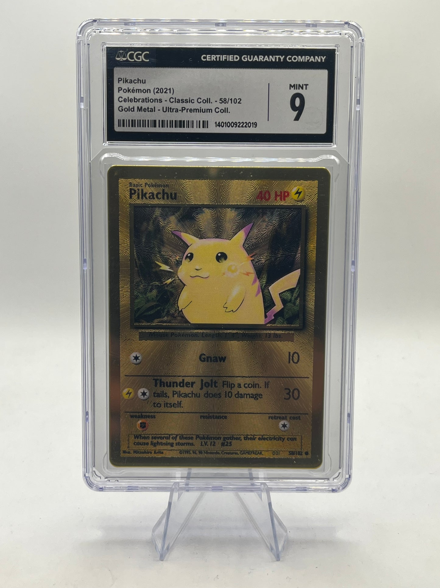 Pikachu Metal Card CGC 9 - Celebrations UPC Promo 2021