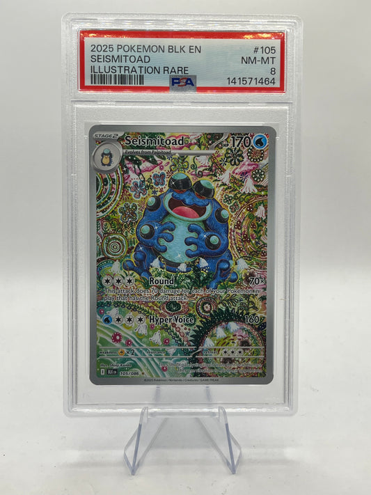 Seismitoad IR PSA 8 - Black Bolt 2025