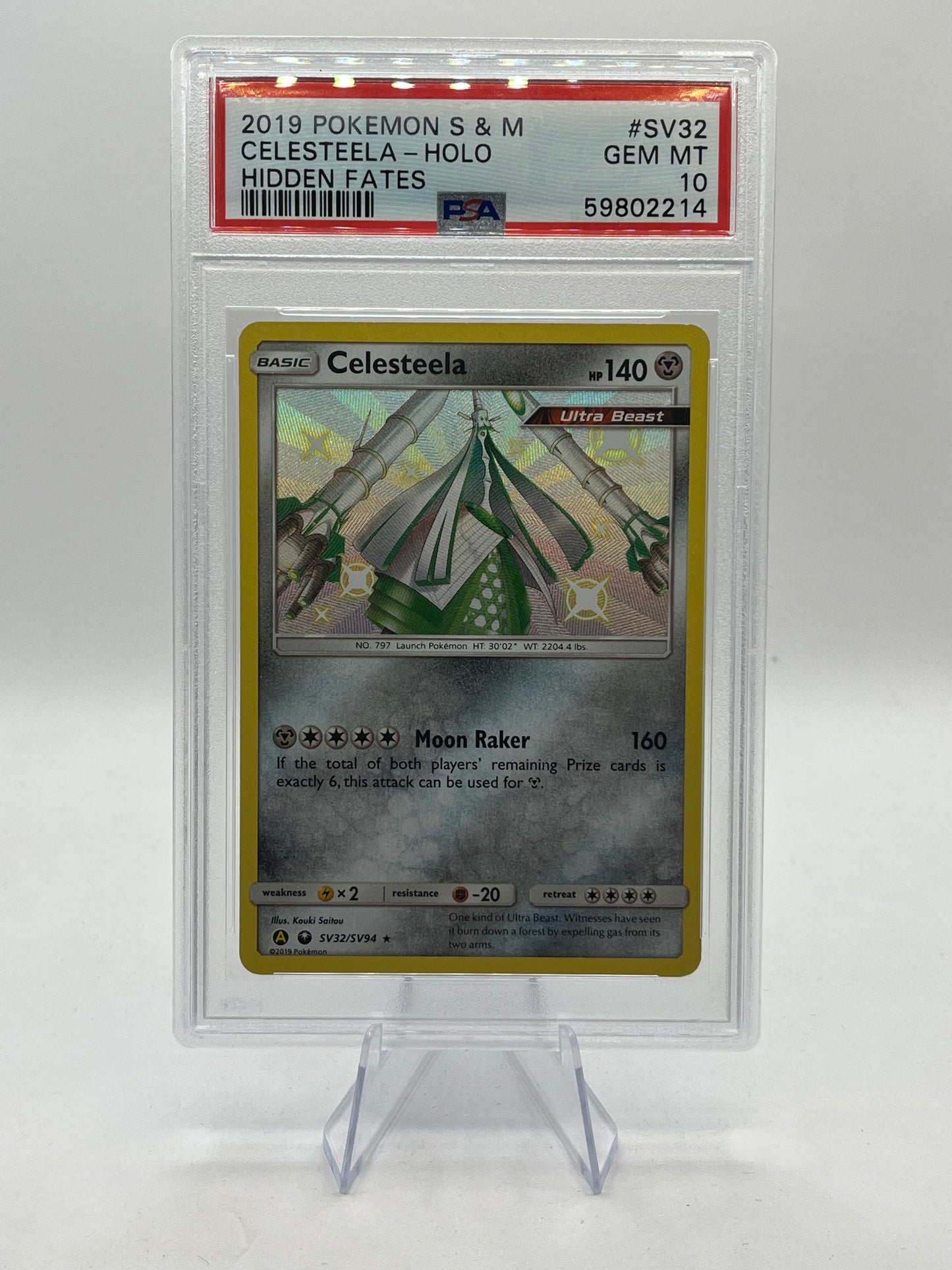 Celesteela Baby Shiny PSA 10 - Hidden Fates 2019