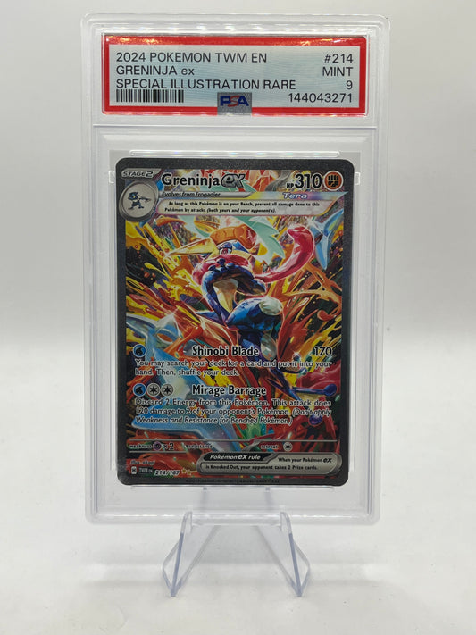 Greninja ex SIR PSA 9 - Twilight Masquerade 2024
