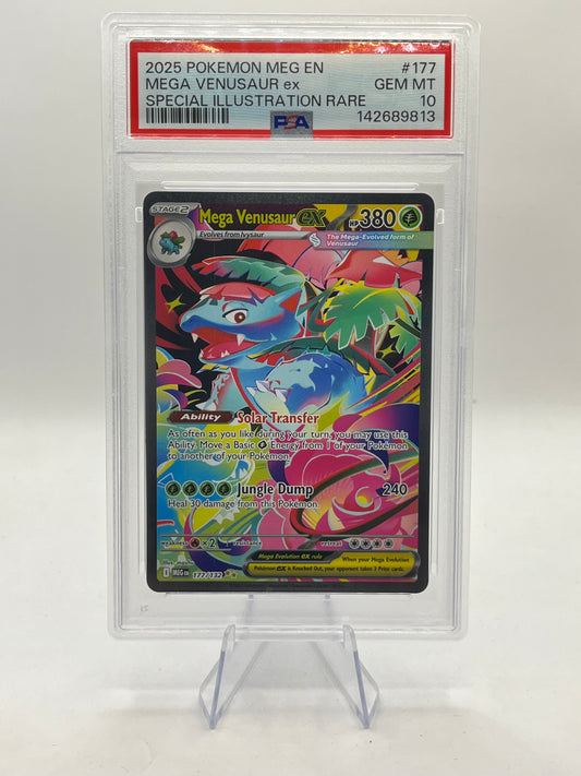 Mega Venusaur ex SIR PSA 10 - Mega Evolution 2025