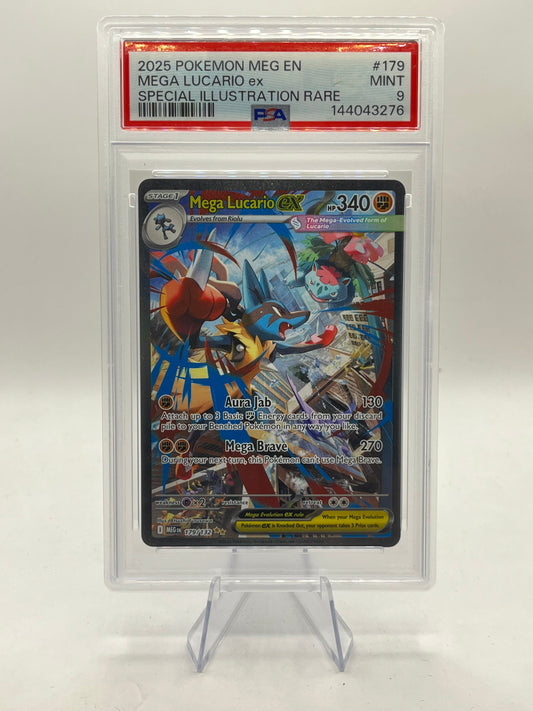 Mega Lucario ex SIR PSA 9 - Mega Evolution 2025