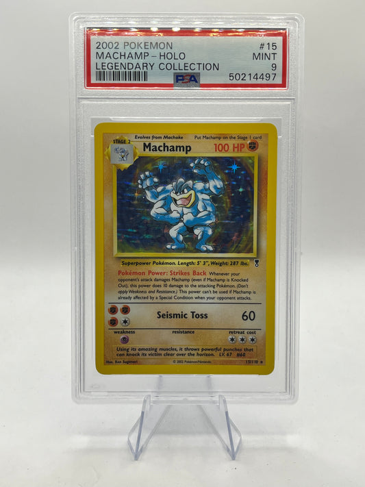 Machamp Holo PSA 9 - Legendary Collection 2002