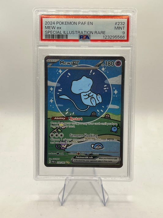 Mew ex SIR PSA 9 - Paldean Fates 2024