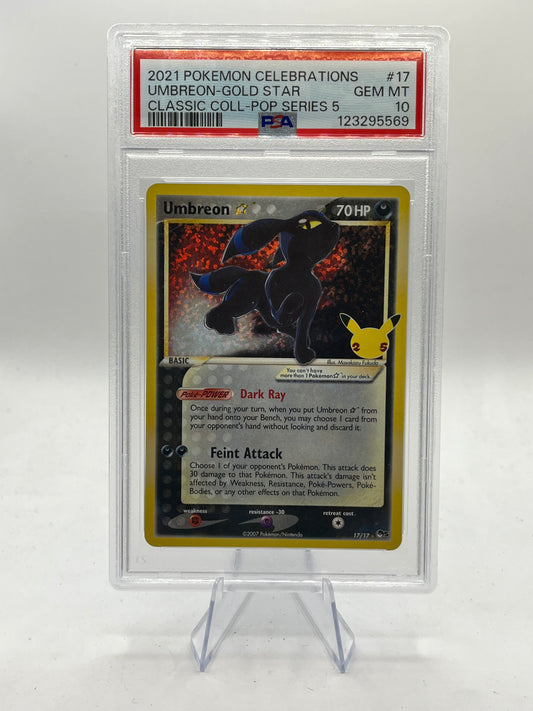 Umbreon Gold Star PSA 10 - Celebrations Classic Collection 2021